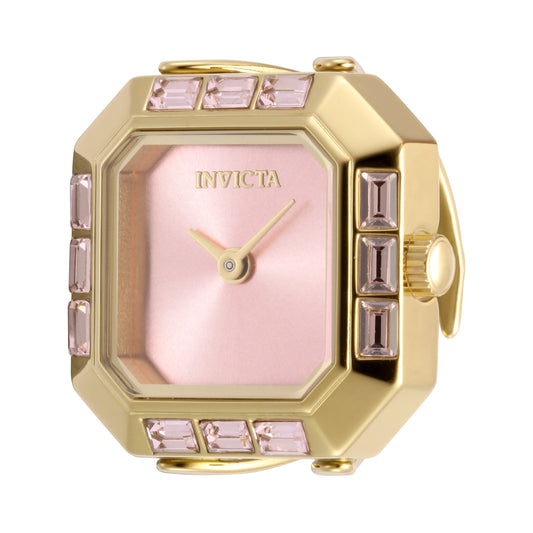 Invicta Women's 21mm Angel Mini Quartz Baguette Crystal Ring Watch