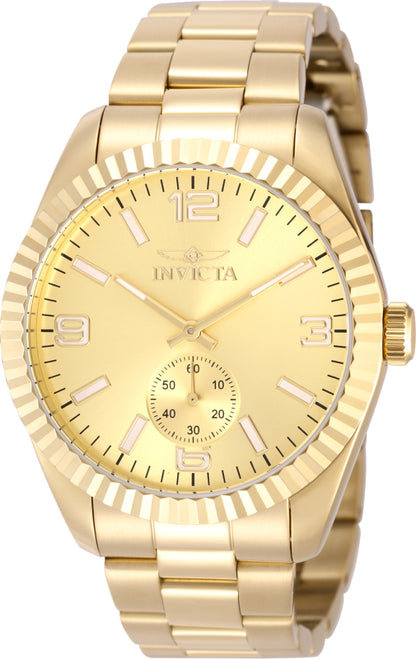 Invicta Men's 43mm Specialty Quartz Multifunction Goldtone Bracelet Watch