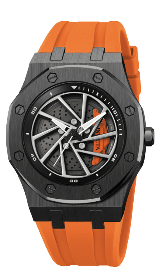 Invicta Men's 42mm Speedway Rim Quartz Silicone Strap Watch