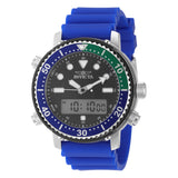 Invicta Men's 46mm Pro Diver Digital Quartz Silicone Strap Watch