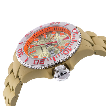 Invicta Men's 46mm Grand Diver Quartz Khaki Stainless Steel Bracelet Watch