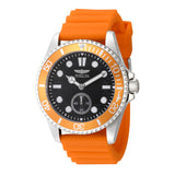 Invicta Men's 43mm Pro Diver Quartz 60 Second Subdial Orange Silicone Strap Watch