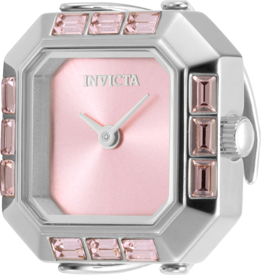 Invicta Women's 21mm Angel Quartz Baguette Crystal Tonneau Mini Ring Watch