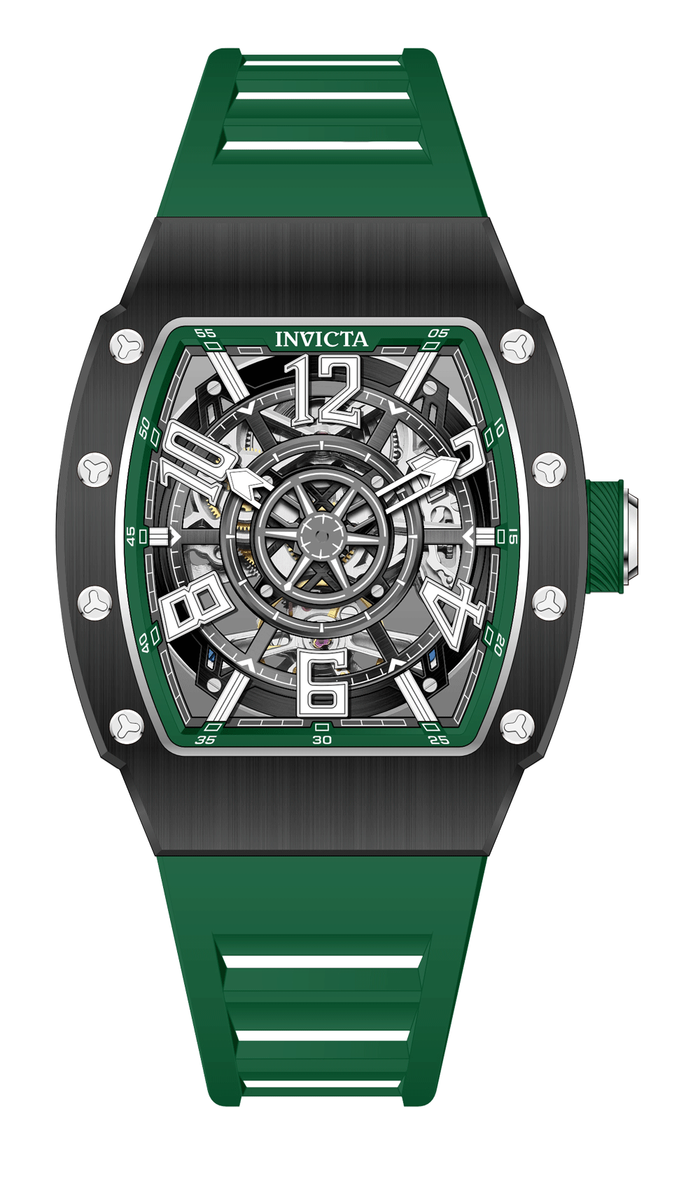 Invicta Men's 43mm S1 Rally Automatic Carbon Fiber Case Color Silicone Strap Watch