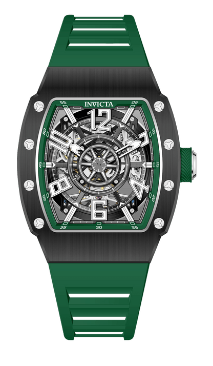 Invicta Men's 43mm S1 Rally Automatic Carbon Fiber Case Color Silicone Strap Watch