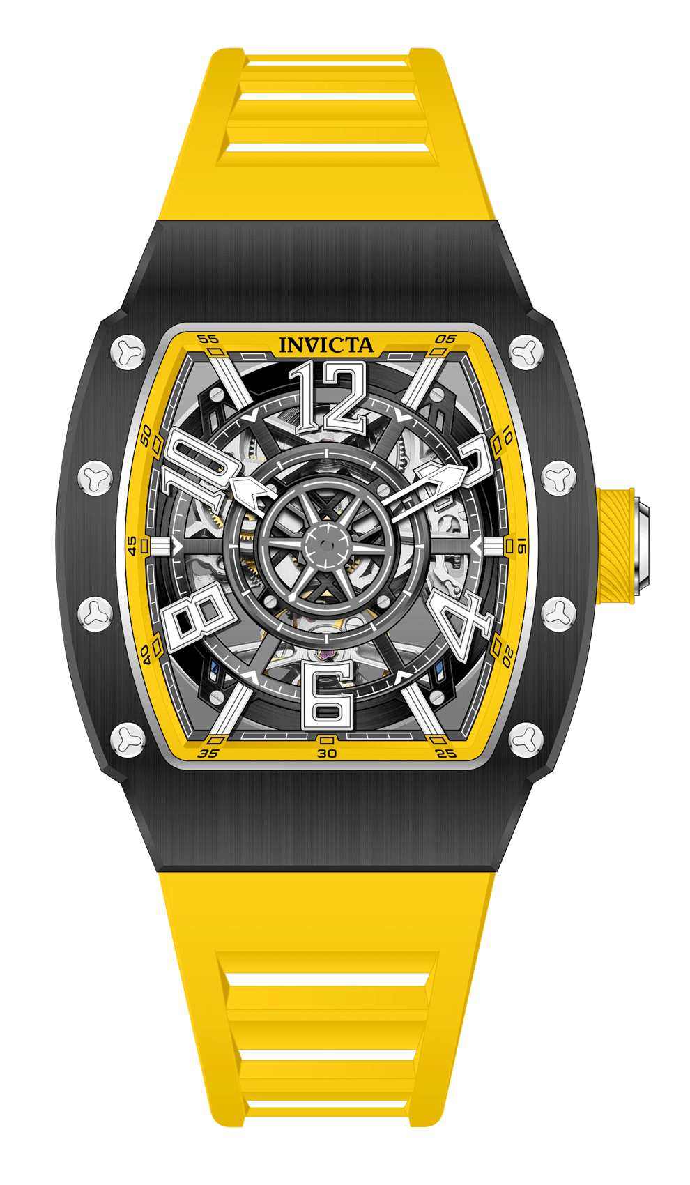 Invicta Men's 43mm S1 Rally Automatic Carbon Fiber Case Color Silicone Strap Watch