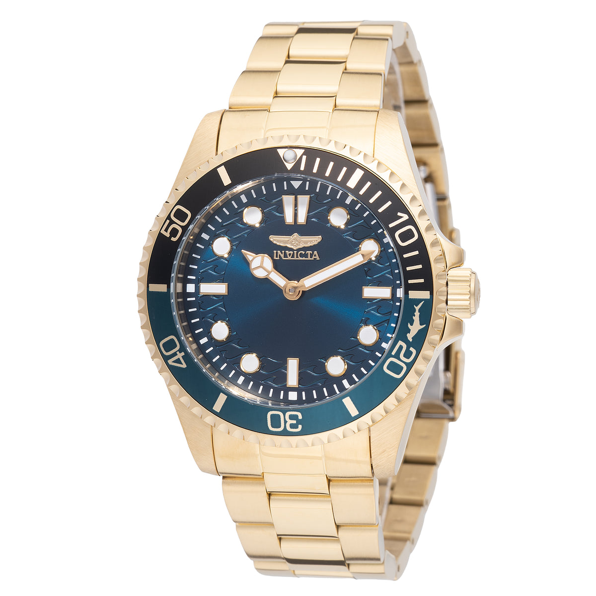 Invicta Men's 43mm Pro Diver Quartz Goldtone Bracelet Watch