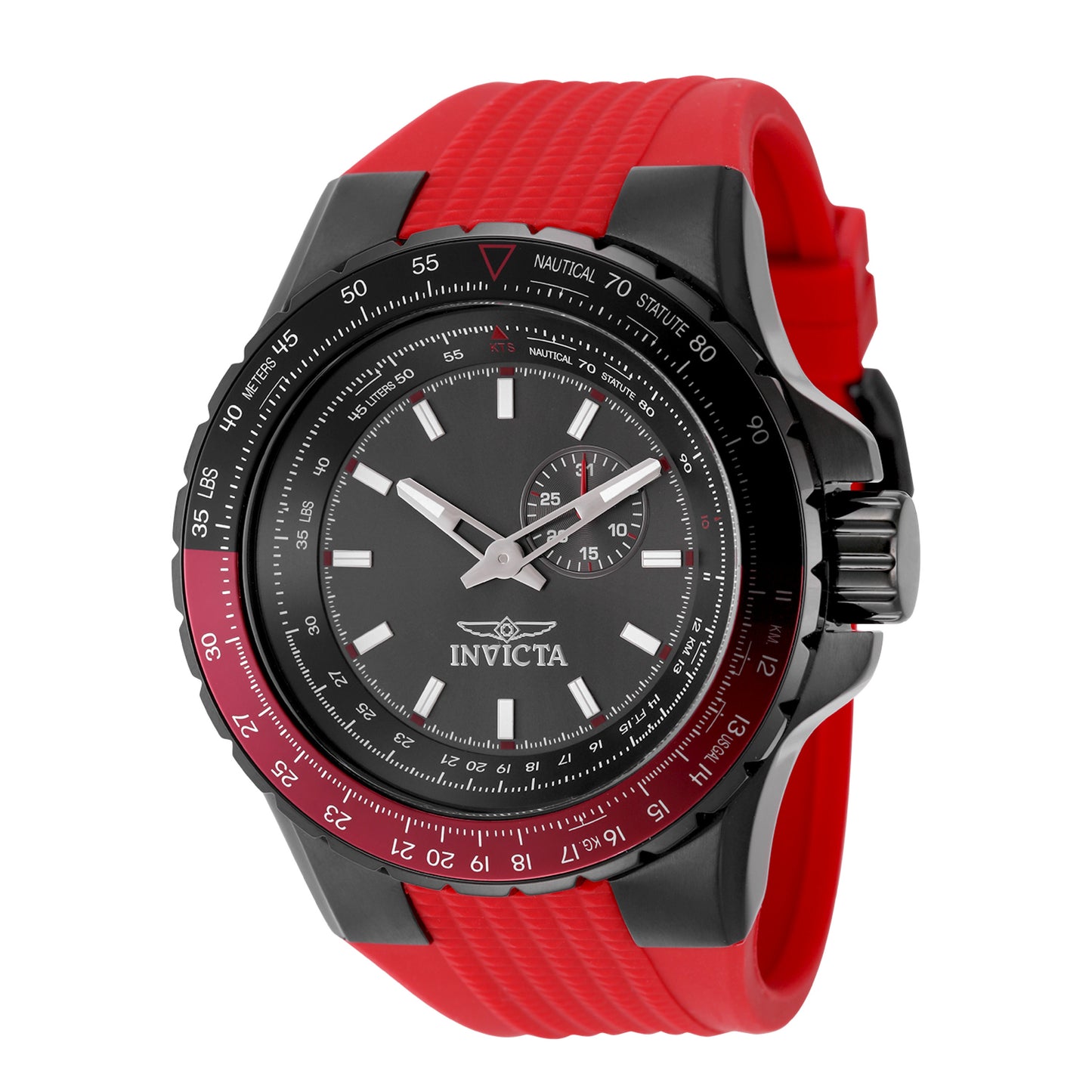 Invicta Men's 50mm Aviator Quartz Strap Watch