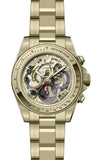 Invicta Men's 39mm Speedway Quartz Skeletonized Dial Goldtone Bracelet Watch