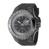 Invicta Men's 50mm Aviator Quartz Gunmetal Case Textured Silicone Strap Watch