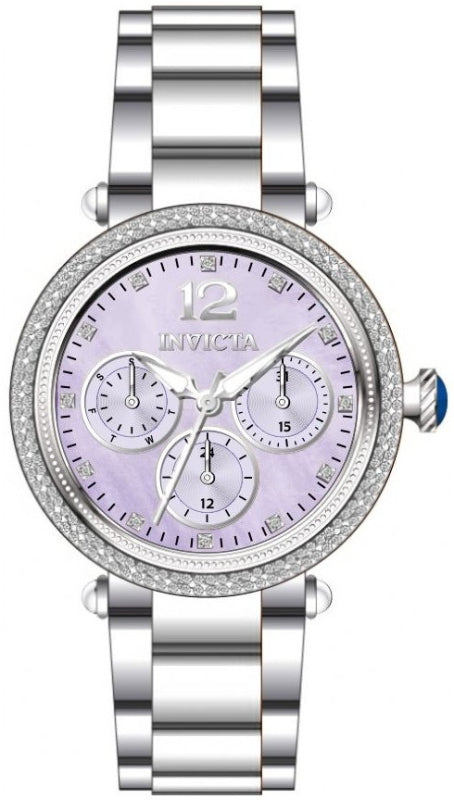 Invicta Women's 37mm Bolt Quartz Mother of Pearl Crystal Accented Bracelet Watch