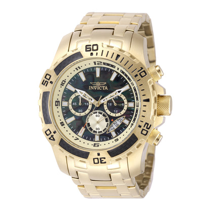 Invicta Men's 51mm Pro Diver Scuba Quartz Black Abalone Bracelet Watch