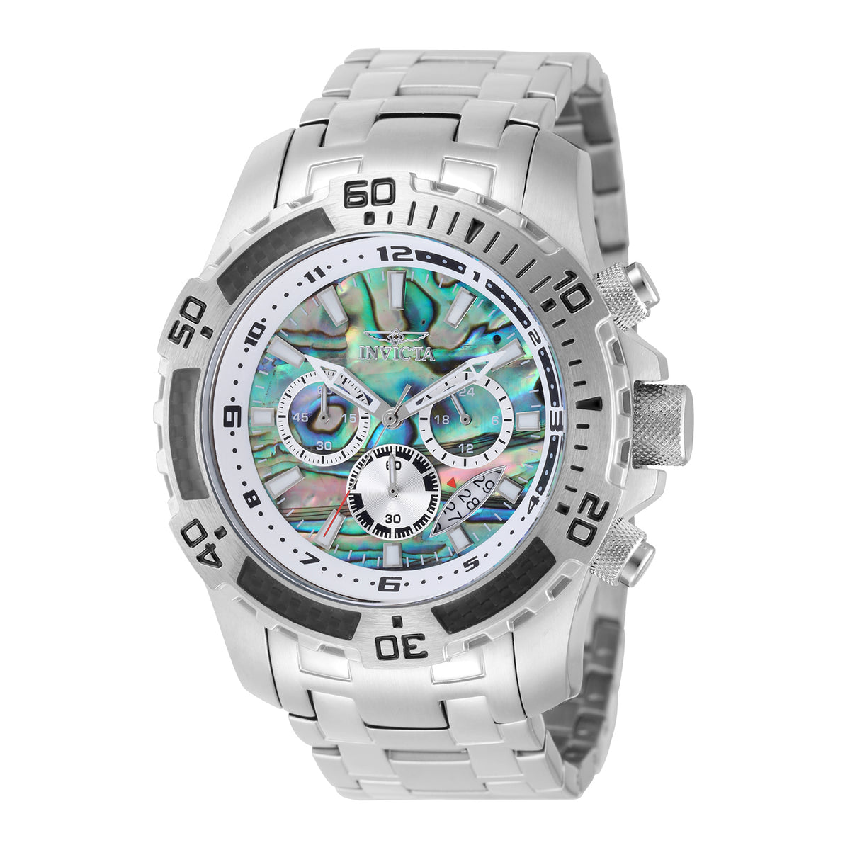 Invicta Men's 51mm Pro Diver Scuba Abalone Iridescent Bracelet Watch