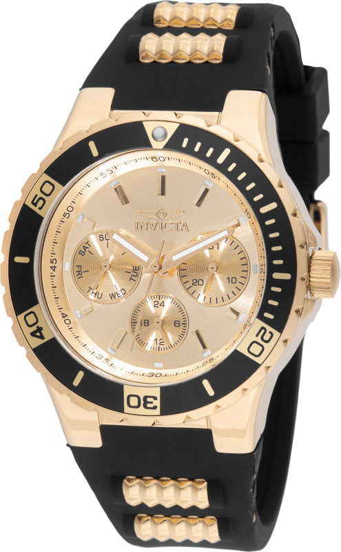 Invicta Women's 38mm Aviator Quartz Day & Date Silicone Strap Watch