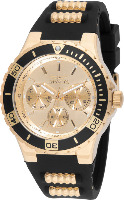 Invicta Women's 38mm Aviator Quartz Day & Date Silicone Strap Watch