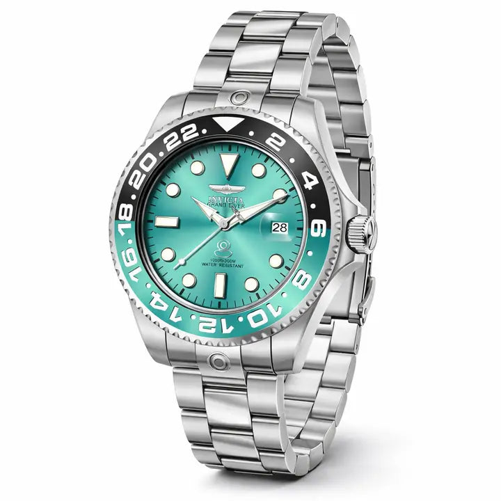 Invicta Men's 47mm Pro Diver Automatic Robin's Egg Blue Two-Tone Bezel Bracelet Watch