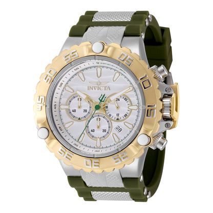 Invicta Men's 55mm Subaqua Poseidon Quartz Chronograph Two-Tone Silicone Strap Watch