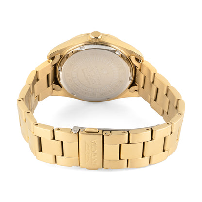 Invicta Women's 38mm Specialty Quartz MOP Dial Crystal Goldtone Bracelet Watch