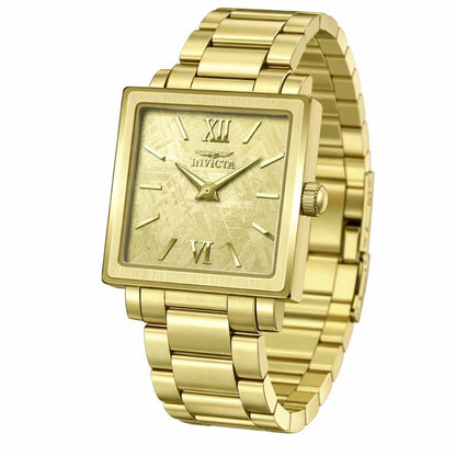 Invicta Women's 23mm Angel Quartz Square Brushed Dial Bracelet Watch