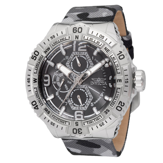 Invicta Men's 49mm Coalition Forces Quartz Day & Date Camo Nylon Strap Watch