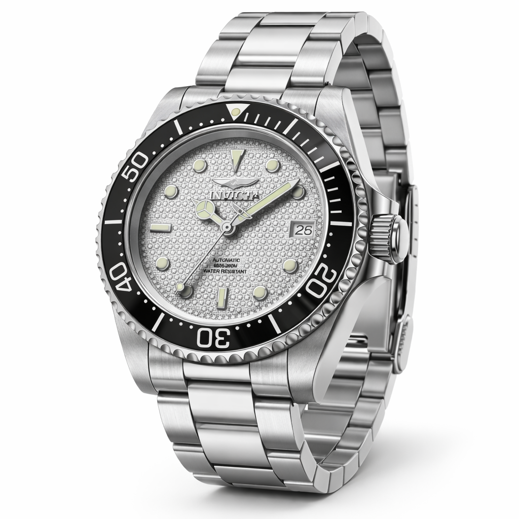 Invicta Men's 40mm Pro Diver Automatic Textured Dial Bracelet Watch
