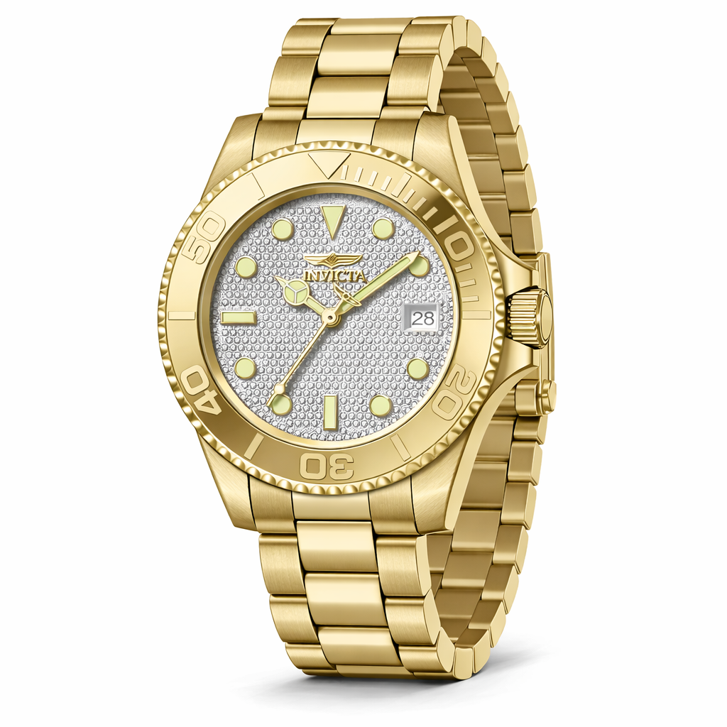 Invicta Men's 40mm Pro Diver Automatic Textured Dial Bracelet Watch