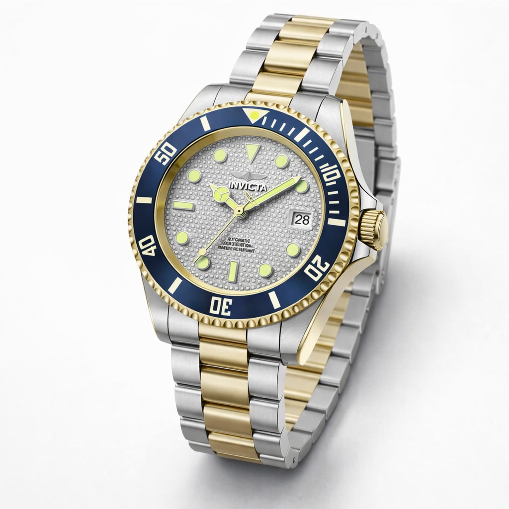 Invicta Men's 43mm Pro Diver Automatic Textured Dial Bracelet Watch