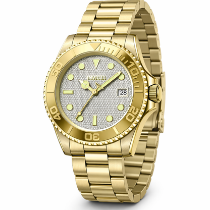 Invicta Men's 43mm Pro Diver Automatic Textured Dial Bracelet Watch