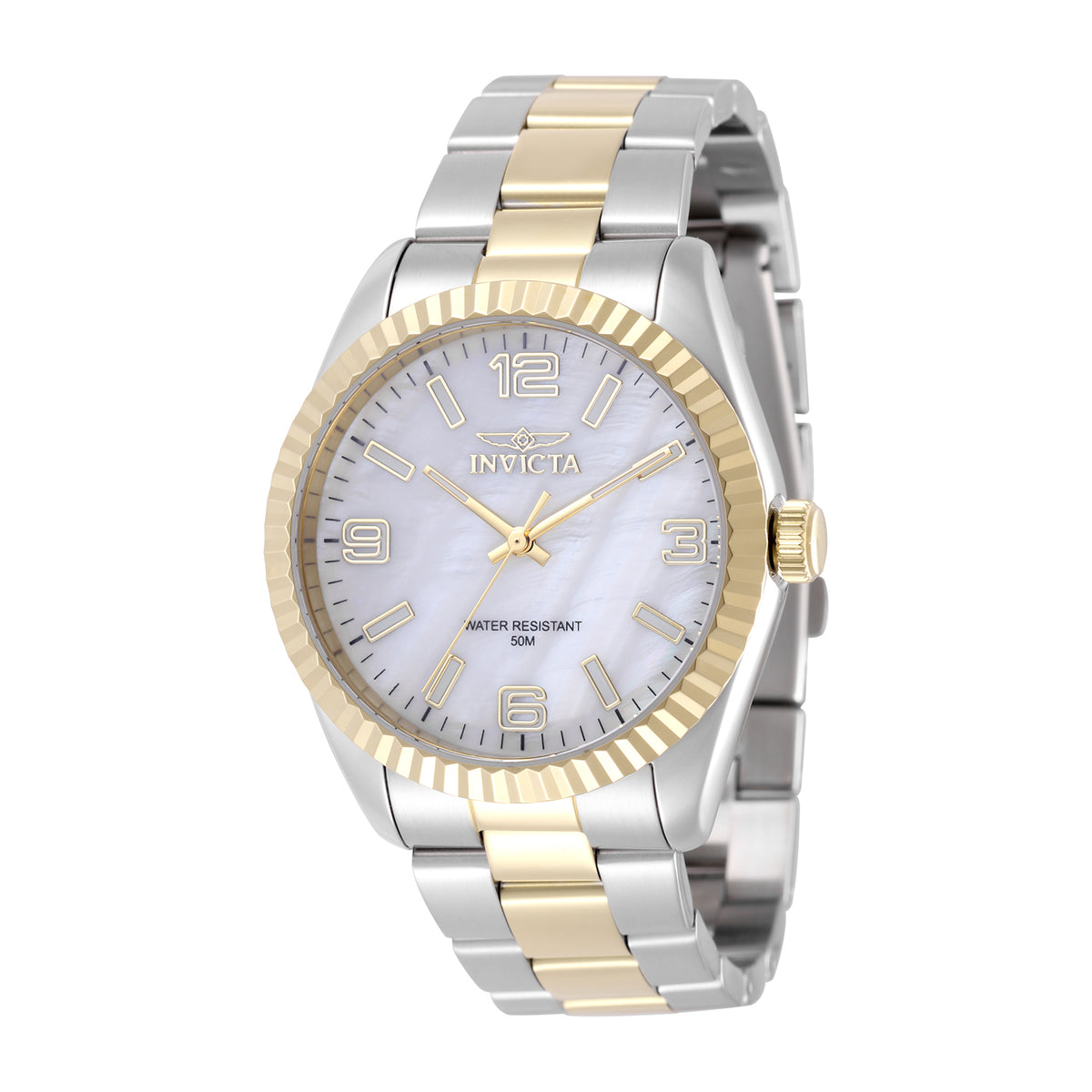Invicta Women's 38mm Specialty Quartz MOP Dial Two-Tone Bracelet Watch