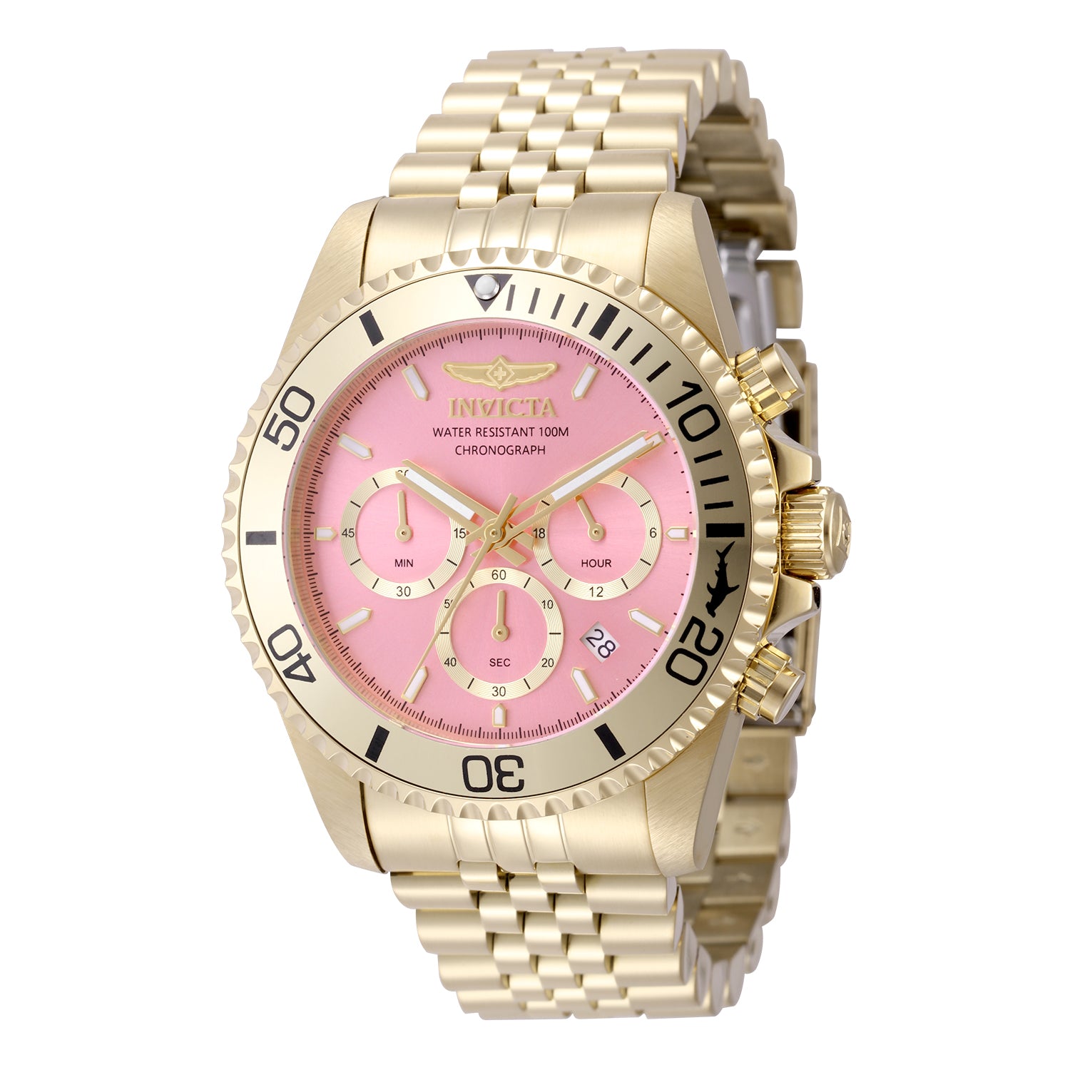 Invicta Men's 43mm Pro Diver Quartz Chrono Date Jubilee Bracelet