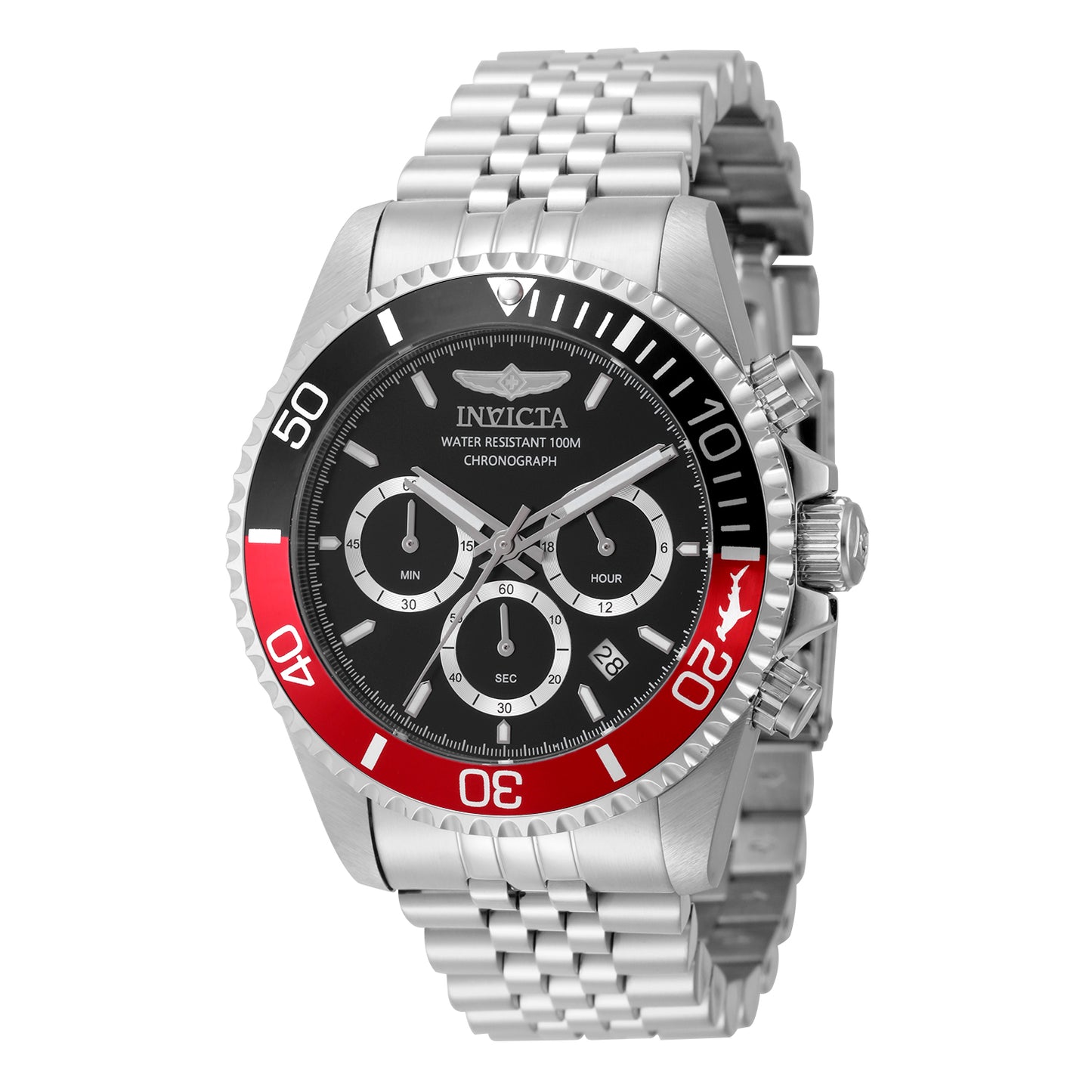 Invicta Men's 43mm Pro Diver Quartz Chrono Date Jubilee Bracelet Watch