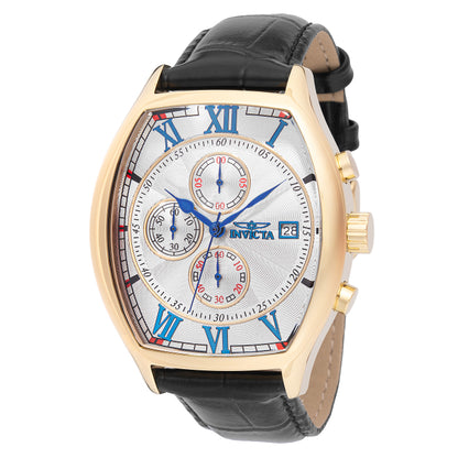 Invicta Men's 43mm Specialty Lupah Quartz Chrono Interchangeable Leather Strap Watch