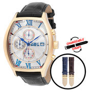 Invicta Men's 43mm Specialty Lupah Quartz Chrono Interchangeable Leather Strap Watch