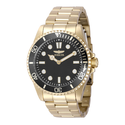 Invicta Men's 43mm Pro Diver Quartz Black Dial & Bezel Bracelet Watch