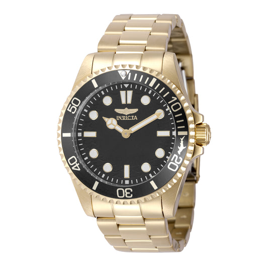 Invicta Men's 43mm Pro Diver Quartz Black Dial & Bezel Bracelet Watch