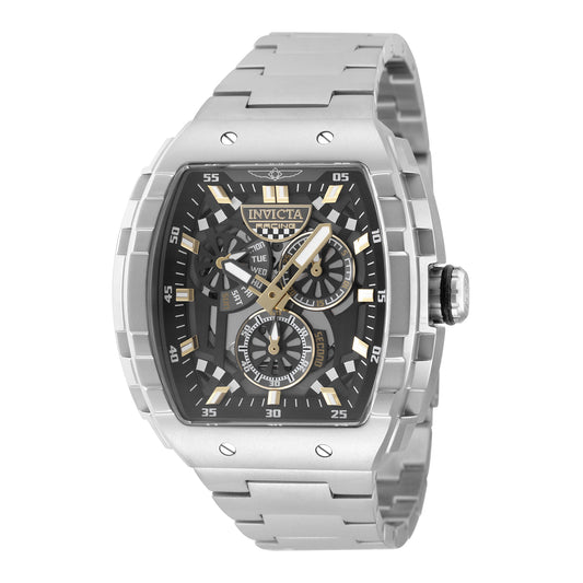 Invicta Men's 47mm Invicta Racing Quartz Skeletonized Tonneau Bracelet Watch