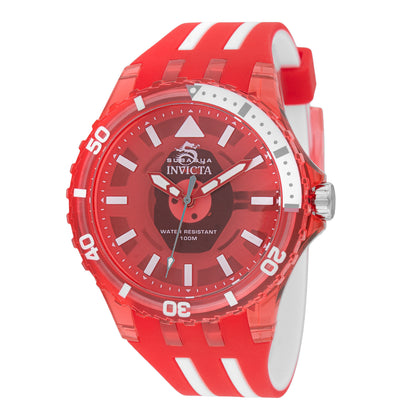 Invicta Men's 44mm Subaqua Quartz Acrylic Case Silicone Strap Watch