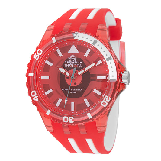 Invicta Men's 44mm Subaqua Quartz Acrylic Case Silicone Strap Watch