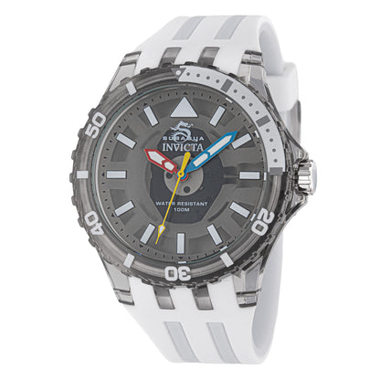 Invicta Men's 44mm Subaqua Quartz Acrylic Case Silicone Strap Watch