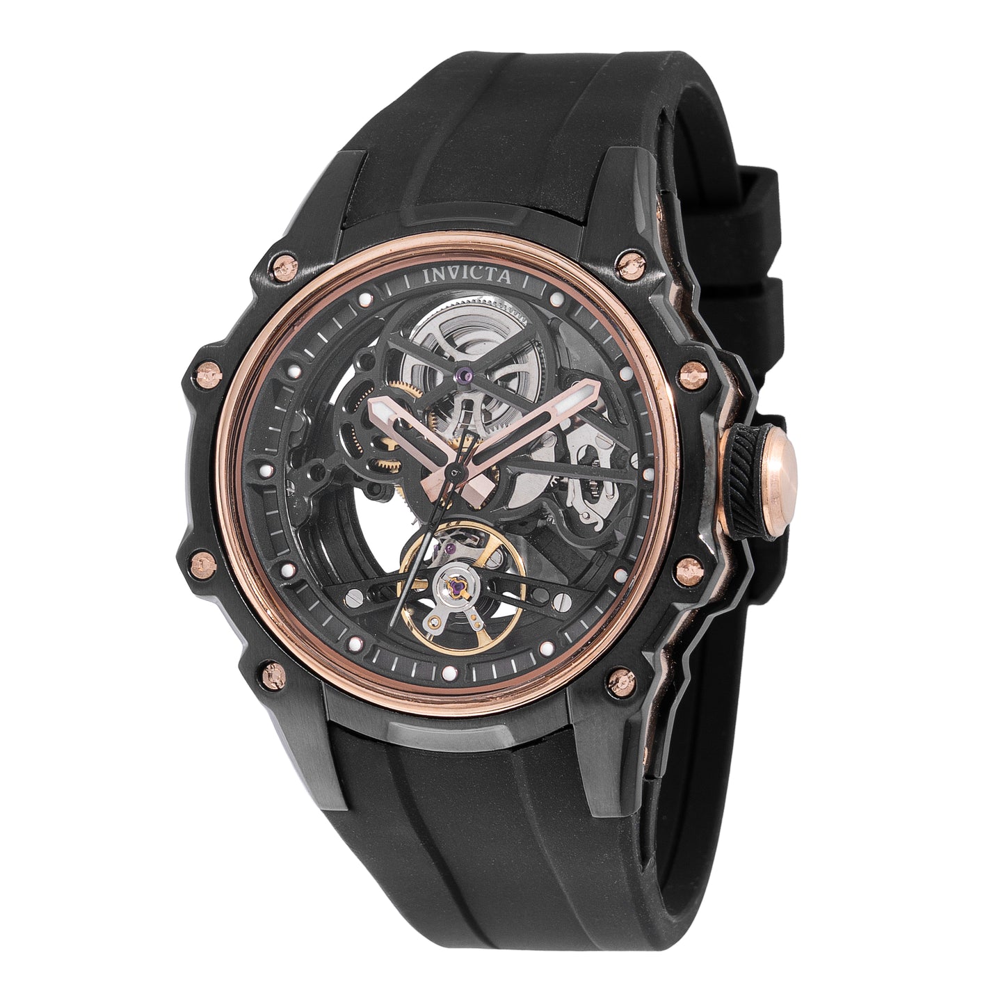 Invicta Men's 43mm S1 Rally Automatic Skeletonized Dial Silicone Strap Watch