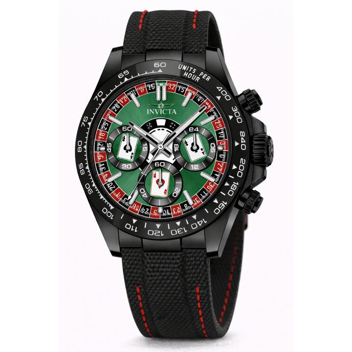 Invicta Men's 40mm Speedway Quartz Chronograph High Roller Nylon Strap Watch