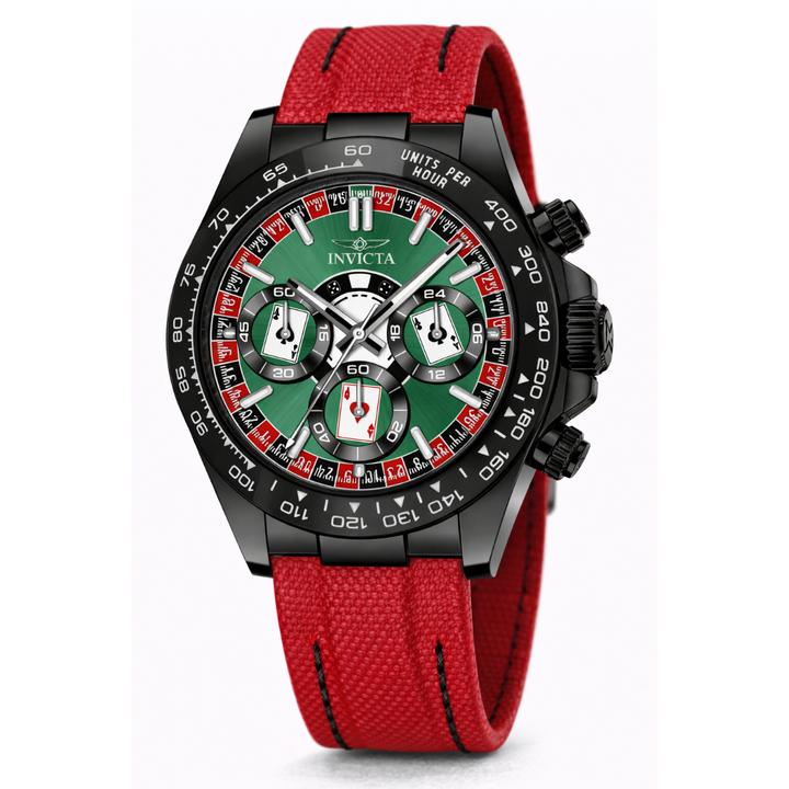Invicta Men's 40mm Speedway Quartz Chronograph High Roller Nylon Strap Watch