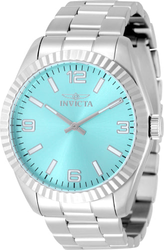 Invicta Men's 43mm Specialty Quartz Fluted Bezel Luminous Index Markers Bracelet Watch