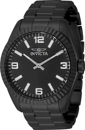 Invicta Men's 43mm Specialty Quartz Fluted Bezel Luminous Index Markers Bracelet Watch