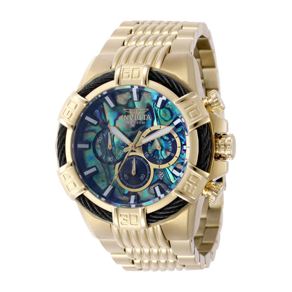 Invicta Men's 51mm Bolt Quartz Chronograph Abalone Dial Bracelet Watch