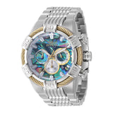 Invicta Men's 51mm Bolt Quartz Chronograph Abalone Dial Bracelet Watch