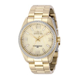 Invicta Women's 38mm Specialty Quartz MOP Dial Crystal Goldtone Bracelet Watch