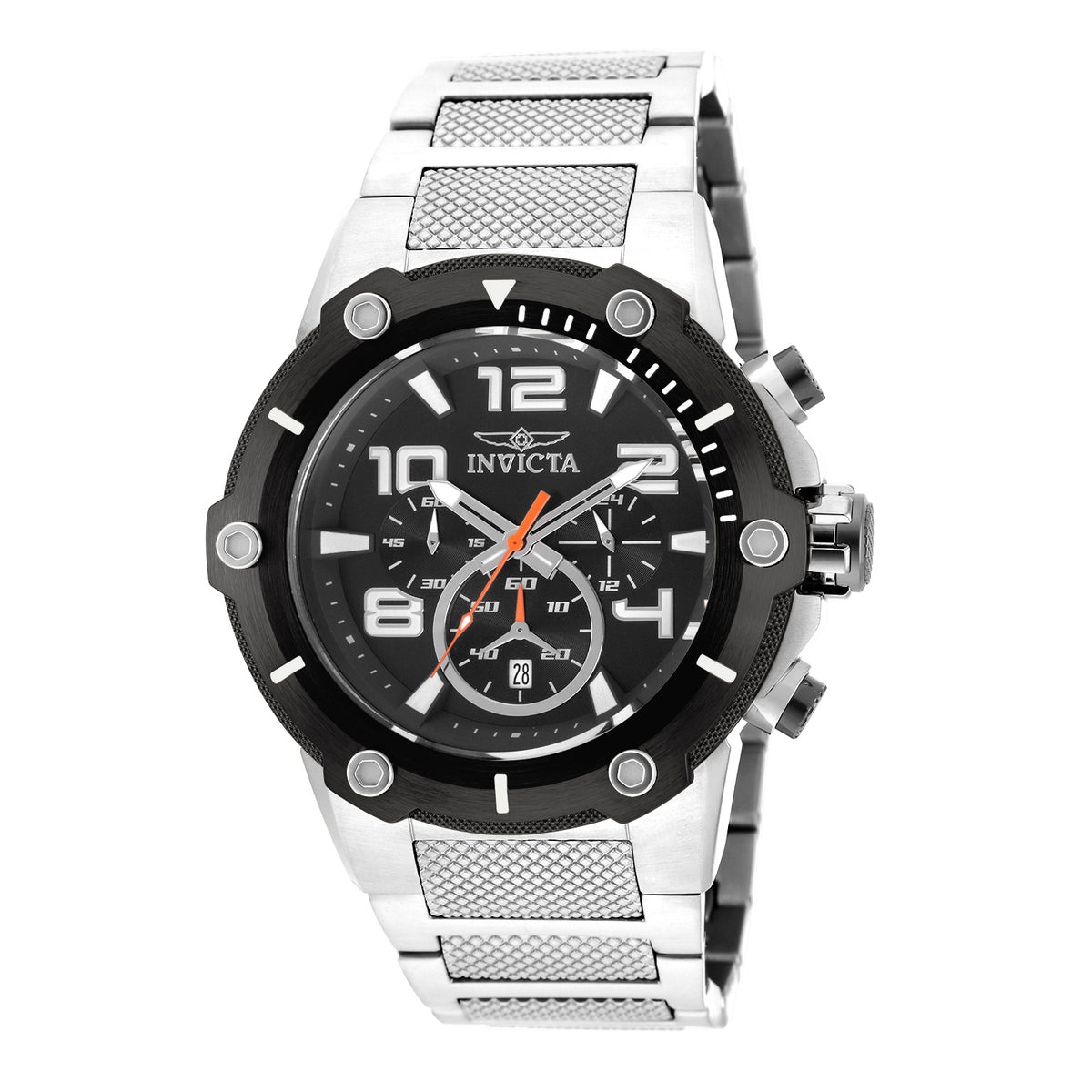 Invicta Men's 51mm Speedway Quartz Chronograph Textured Inner Links Bracelet Watch