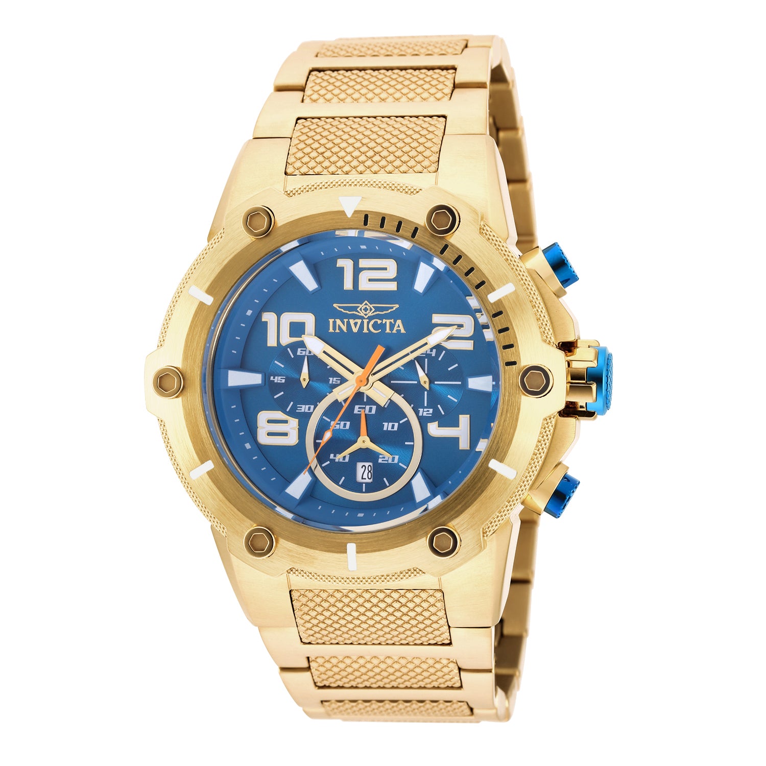 Invicta Men's 51mm Speedway Quartz Chrono Goldtone Bracelet Watch