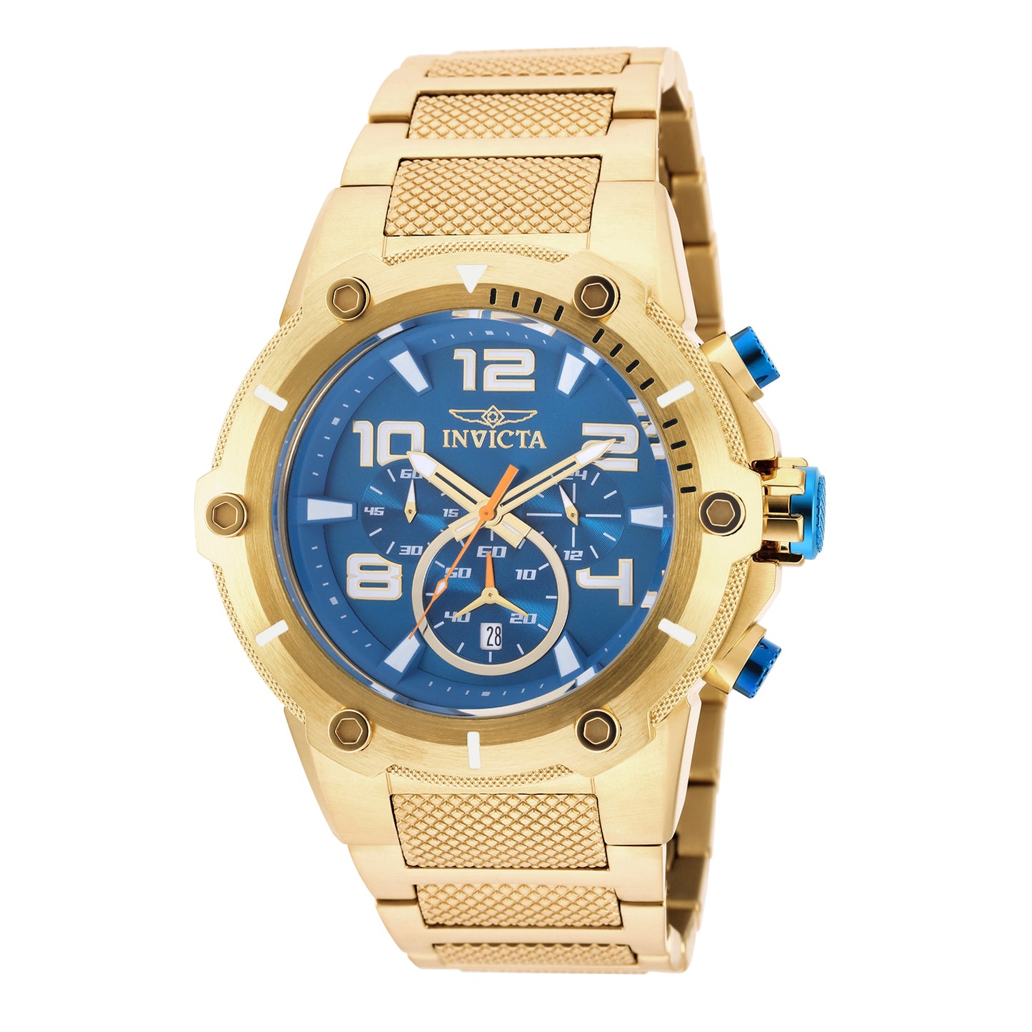 Invicta Men's 51mm Speedway Quartz Chrono Goldtone Bracelet Watch